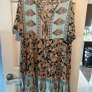 Floral Bohemian Women's Top